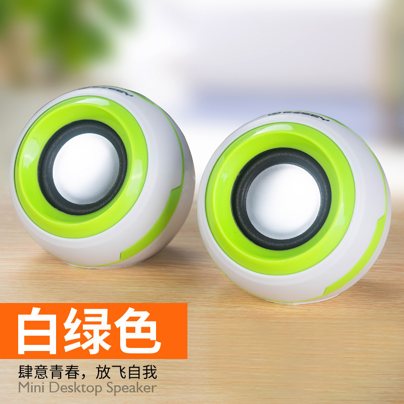 国境を越えたノートパソコンのミニスピーカー円形携帯電話プレゼントusbオーディオ|undefined