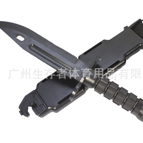 Entrenamiento táctico M9 modelo de plástico cuchillo blando de goma COSPLAY accesorios de equipo fanático militar cuchillo de juguete decorativo