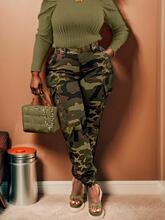 Z 18262 Camo Print Plus Size Pants �Բ�ӡ�������羳ר