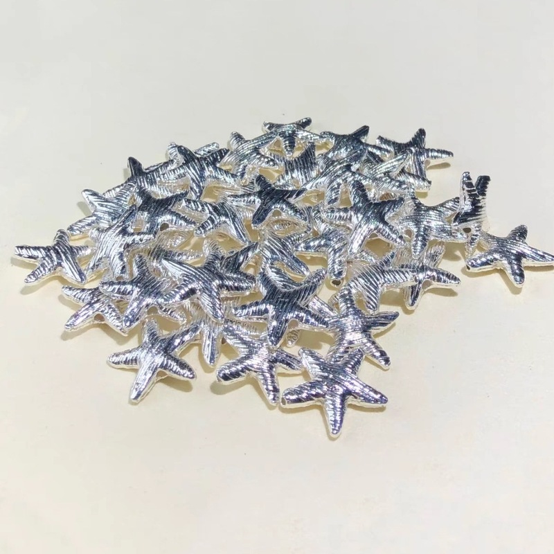 14k包金保色水晶diy配件海星爱心隔珠隔片手链项链串珠手工饰品|undefined