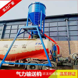 水泥粉气力输送机 农友 粉煤灰清库装车机 负压气力吸粉机图片