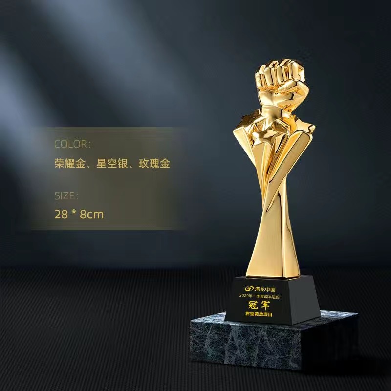 Trofeos de resina personalizables, premios para reuniones anuales, premios de honor para equipos de empleados destacados, medallas personalizadas al por mayor