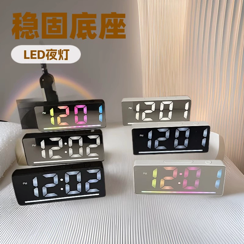 Amazon трансграничный новый RGB красочные электронные часы красочные часы ночной свет будильник домашний декор