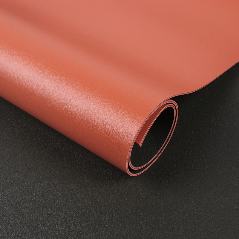 Thickened 1.7mm Contrasting Color Napa Pattern Double-Sided Leather Pvc Thick Leather Mouse Pad Desk Pad Mommy Bag Leather
