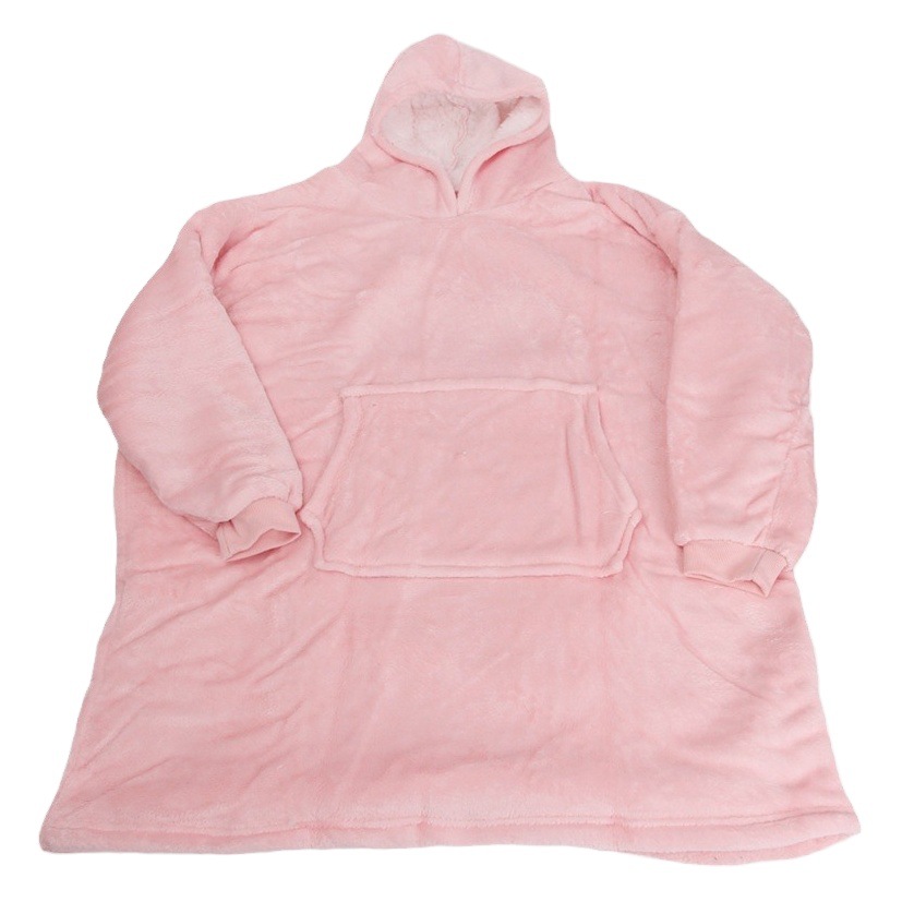 TV New Men's and Women's Lazy Pullover TV Blanket Outdoor Cold Clothes Hooded Fleece Warm Clothes Outdoor Sweater