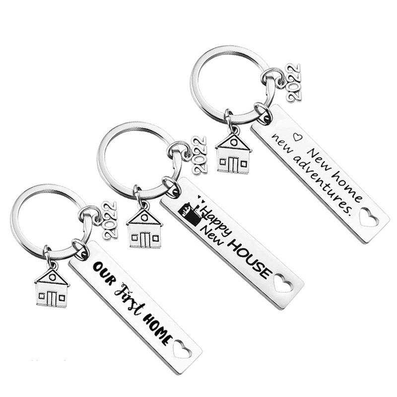 New Hot-Selling Stainless Steel Keychain New Home 2025 New House New Home Friend Gift Wholesale New Hot-Selling Stainless Steel Keychain New Home 2025 New House New Home Friend Gift Wholesale