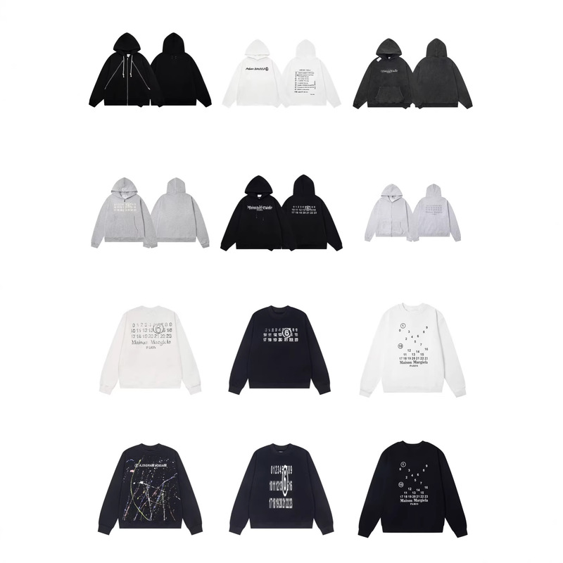 Cross-Border Maison Margiela Pullover Sweatshirt Mm6 Logo Digital Print Hoodie Trendy Cross-Border Maison Margiela Pullover Sweatshirt Mm6 Logo Digital Print Hoodie Trendy