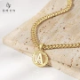 新款字母跨境男女项链