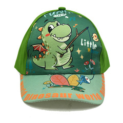 New model dinosaur cartoon hat for children, outdoor travel, sunshade and sun protection baseball cap, direct factory sale