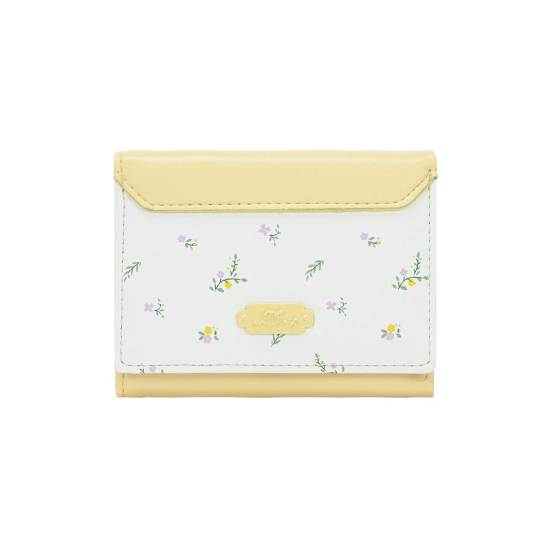 Wallet, thin Korean style compact wallet, 10.8 × 8.8 × 2.5 cm, multi-color options