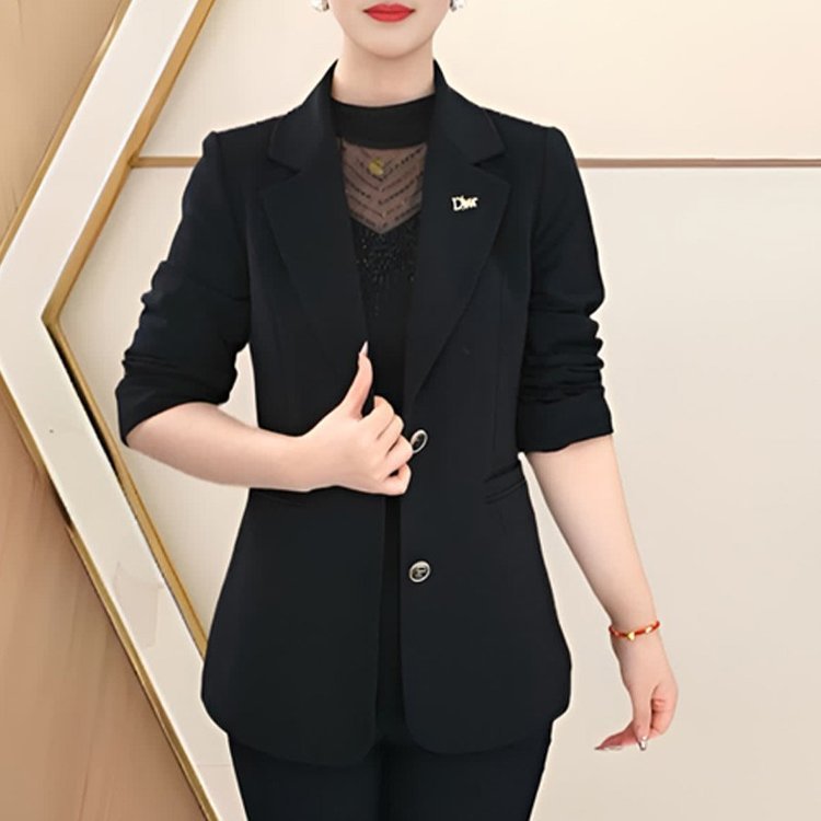 一件代发直播爆款西装外套女2025新款春秋显瘦西服上衣减龄妈妈装|undefined
