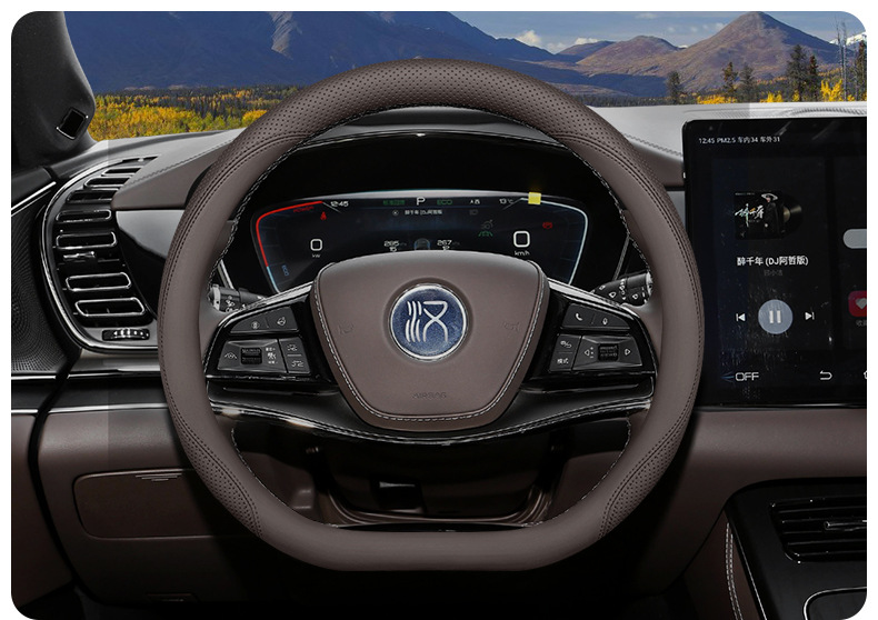 2025 Byd Han Steering Wheel Cover 24/25 Han Dmi Han Ev Smart Driving Version Interior Supplies Ultra-Thin Handle Cover