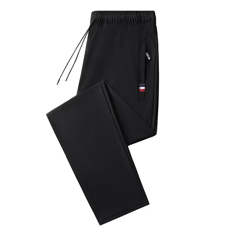 Men's summer thin silk elastic sports comfortable breathable quick…