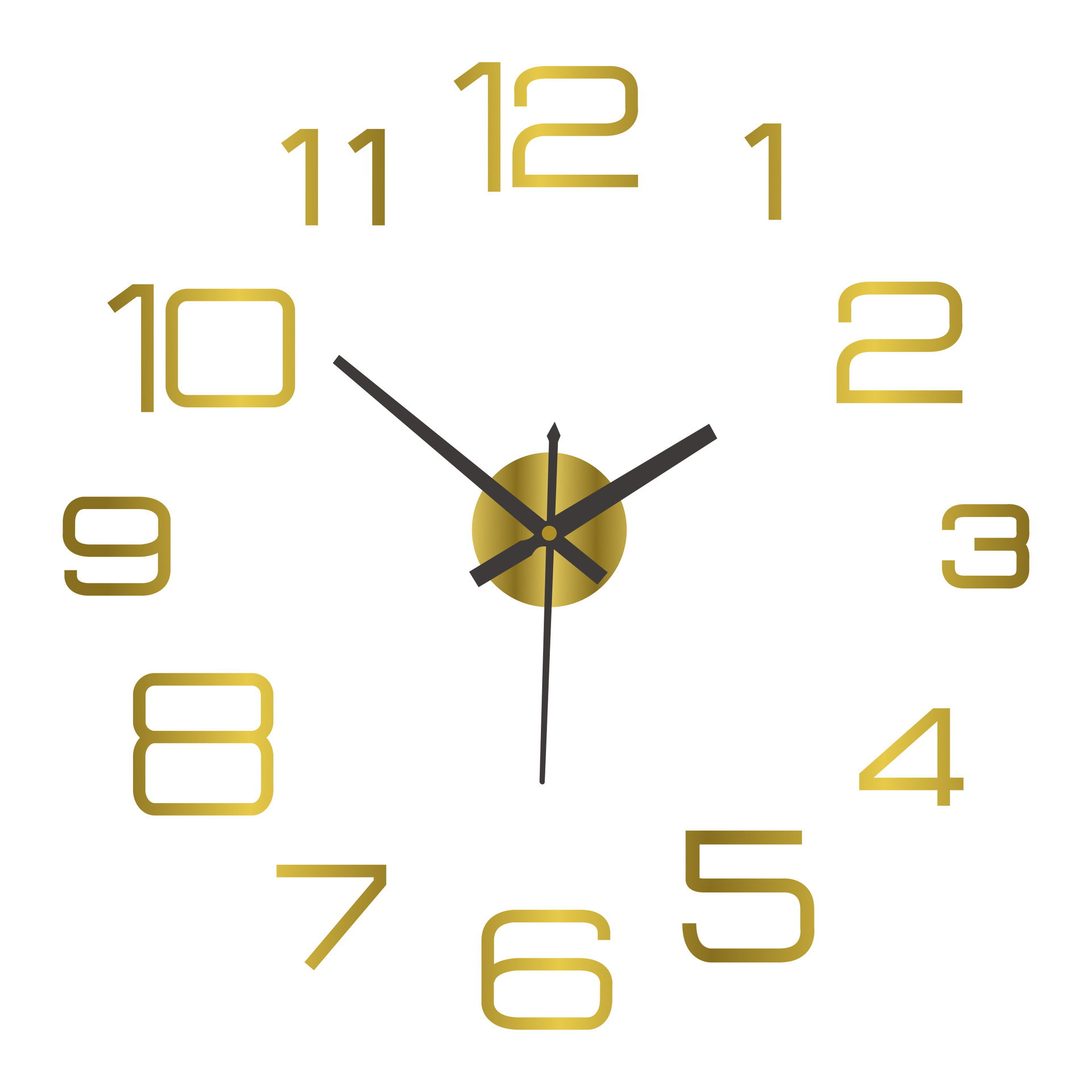 Fábrica directa DIY Reloj de pared Super gran tamaño moda creativo Reloj de pared espejo pegatina Reloj de pared simple acrílico Reloj de pared