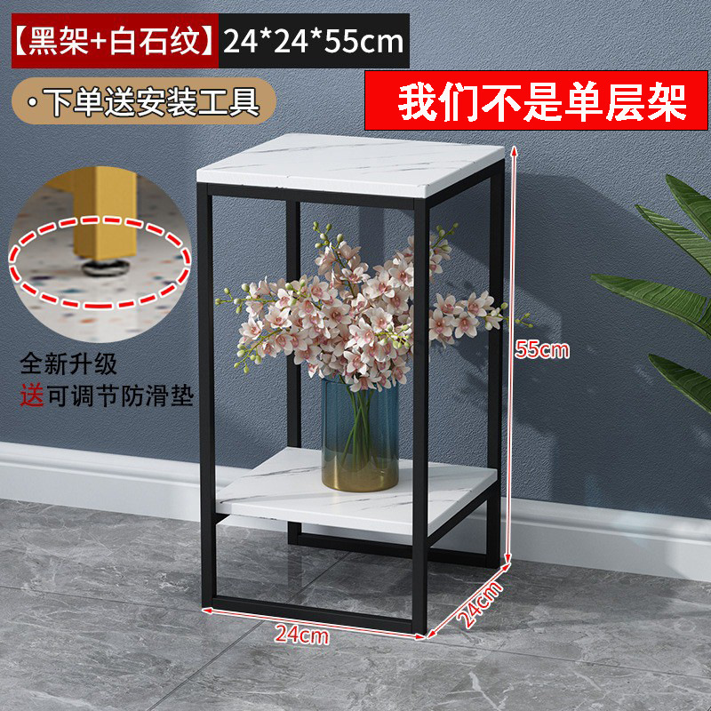 (한정구매) 블랙 프레임 + 화이트 스톤 패턴 24*24*55 볼드 프레임과 두꺼워진 데스크탑