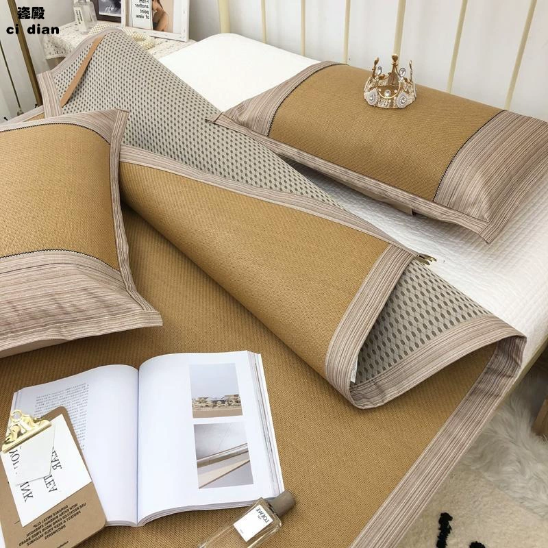 Japanese organic set, foldable mat, 3 piece set, increased thickness, 1.5meter
