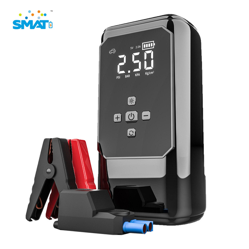 6000Mah Car Battery Jump Starter with Tire Inflator Suitable for Cars, Trucks and Motorcycles