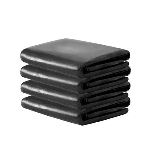 Large thick black garbage bags for hotels, property, sanitation, flat mouth plastic bags, factory wholesale