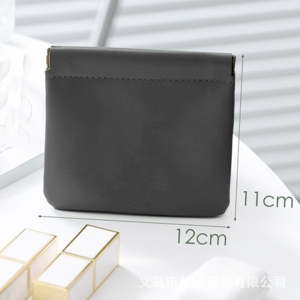 INS super popular bolsa de cosméticos de cuero portátil pequeña bolsa de almacenamiento de cojín de aire bolsa de auriculares airpod