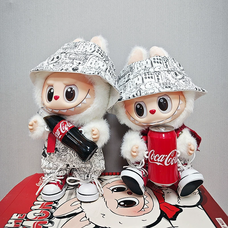 Коллекция Labubu Coca-Cola: одежда для праздников 3 поколений для Rabubu кукол – милый наряд куклы