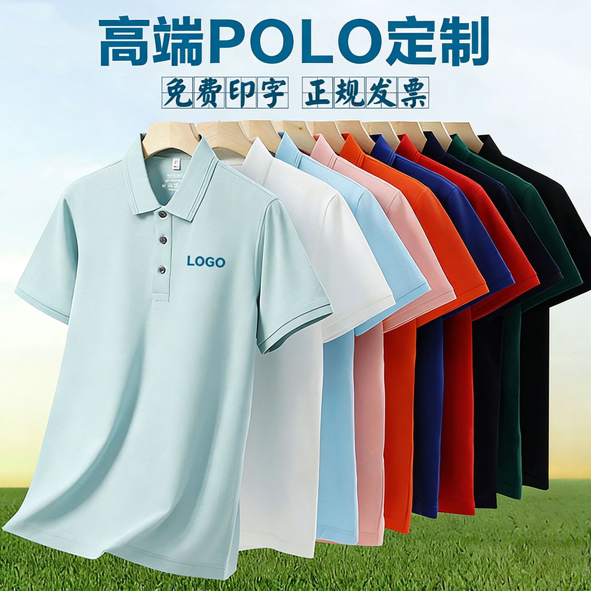 衫源头polo衫定 制t恤短袖工作服团队 广告文化衫印字刺绣logo图