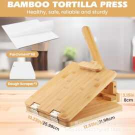 跨境木质压饼器饺子皮神器 可旋转厨房各种烹饪面食饼类饼压榨机