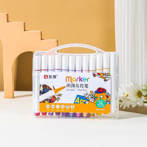 48-color acrylic marker DIY painting water-based paint pen children's graffiti waterproof and impermeable acrylic pen wholesale