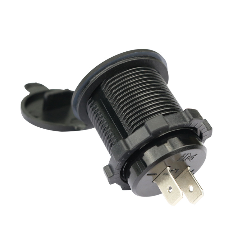 Cross-Border Car, Motorcycle, Rv, Car Charger, Mobile Phone Charger, Modified Car Charger Qcpd with Aperture