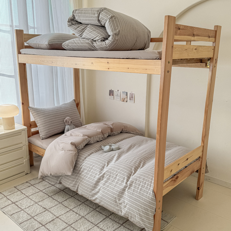 Capa de edredom refrescante Ice Silk, conjunto de cama simples de quatro peças em algodão puro, modelo 2026, capa de edredom para todas as estações, ideal para dormitórios estudantis._voghion.com