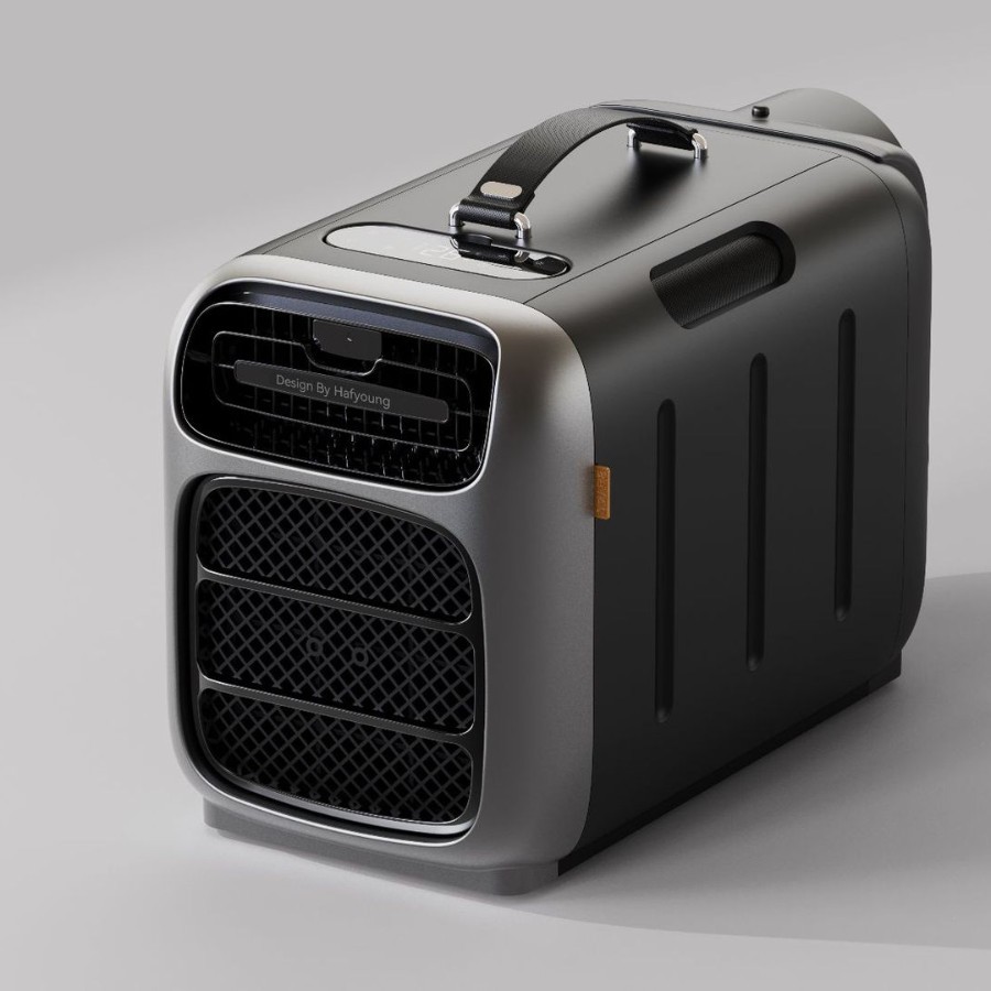 aire acondicionado portátil al aire libre pequeño acampado doméstico pequeño aire acondicionado móvil montado en coche tienda máquina de enfriamiento y calentamiento