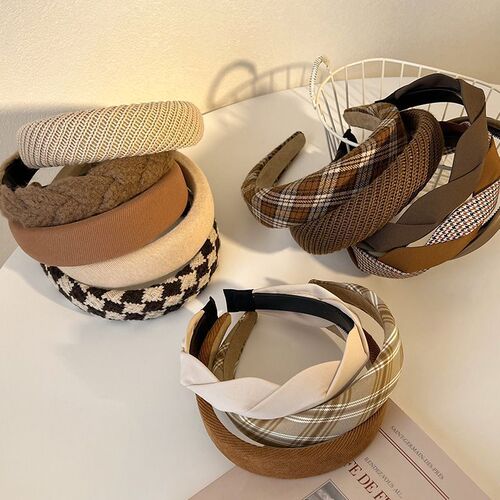 Sponge high skull headband women's face wash headband retro French wide-brimmed hair accessories hair bundles pressed hairpin headwear wholesale