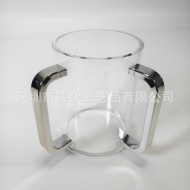 银色把手犹太杯子洗手杯净手杯子