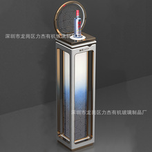 工厂定制亚克力高端发光展示酒架 国窖白酒立式商场展示柜