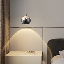 卧室床头吊灯2023新款高级感轻奢自由升降意式设计师款床头吊灯