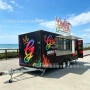 流动移动小吃拖挂快餐车