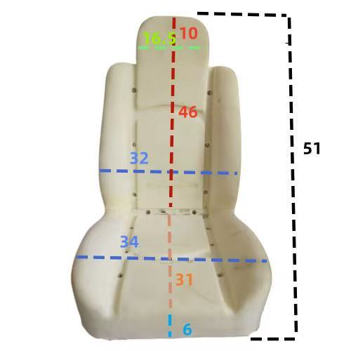 The manufacturer produces various types of sample chairs, including coated display chairs, car model display chairs, and foam seat models for modified vehicles