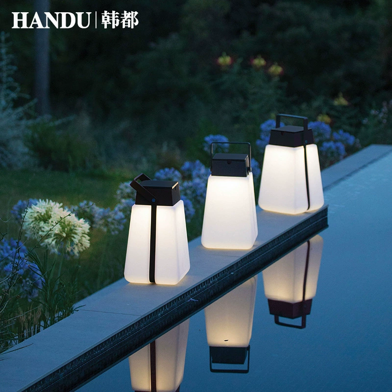 Солнечная переносная лампа двор лампа наружная водонепроницаемая газонная лампа садовая вилла соломенная лампа для бассейна огни вечеринки