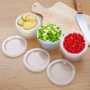 Ginger and Garlic Storage Box Garlic and Ginger Sliced Kitchen Scallion Preservation Box Refrigerator Sealed Box Dried Fruit Box