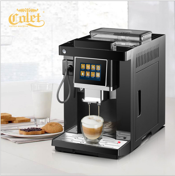 Fully Automatic Coffee Machine Karate Clt-Q007 Touch Screen Intelligent One-Button Fancy Coffee Machine Italian Grinding Bean Coffee Fully Automatic Coffee Machine Karate Clt-Q007 Touch Screen Intelligent One-Button Fancy Coffee Machine Italian Grinding Bean Coffee