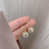 Retro advanced sophisticated brand earrings, universal silver needle, high-quality style, silver 925 sample