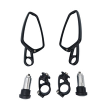 跨境热销CNC反光镜通用摩托改装车手把镜可折叠后视镜mirrors