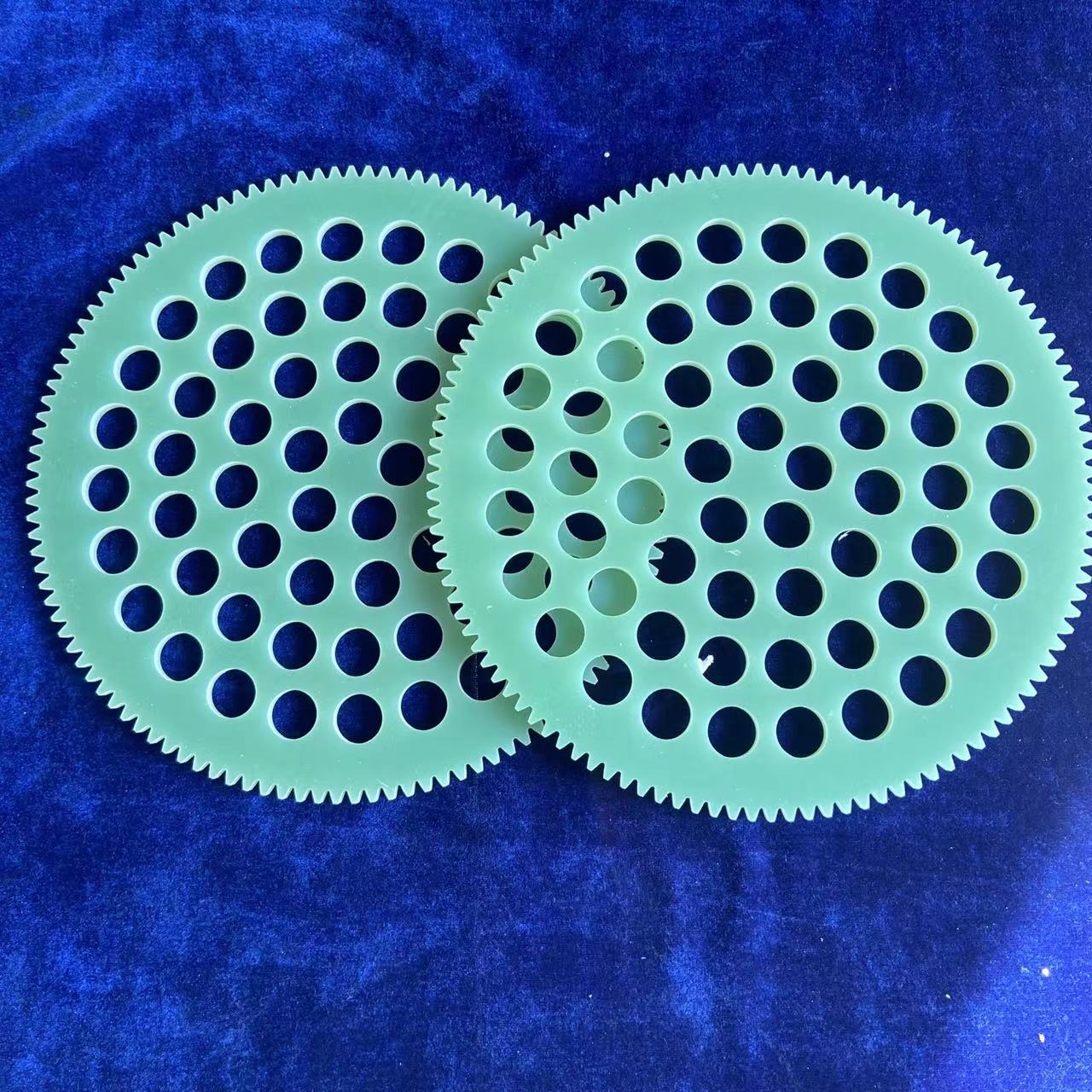 科美游星轮研磨盘夹具玻璃硅片平面抛光垫FR-4玻纤板水绿色双面磨