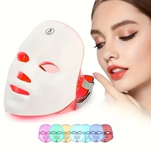 跨境爆款大排灯硅胶光子嫩肤仪家用红外面膜仪LED美容面罩护肤仪