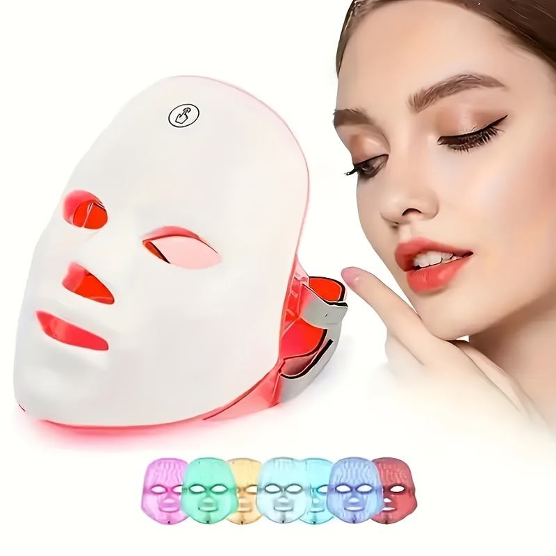 Cross-Border Popular Large Light-Emitting Diode Silicone Photon Skin Rejuvenation Device, Home Infrared Facial Mask Device, Led Beauty Mask Skin Care Device