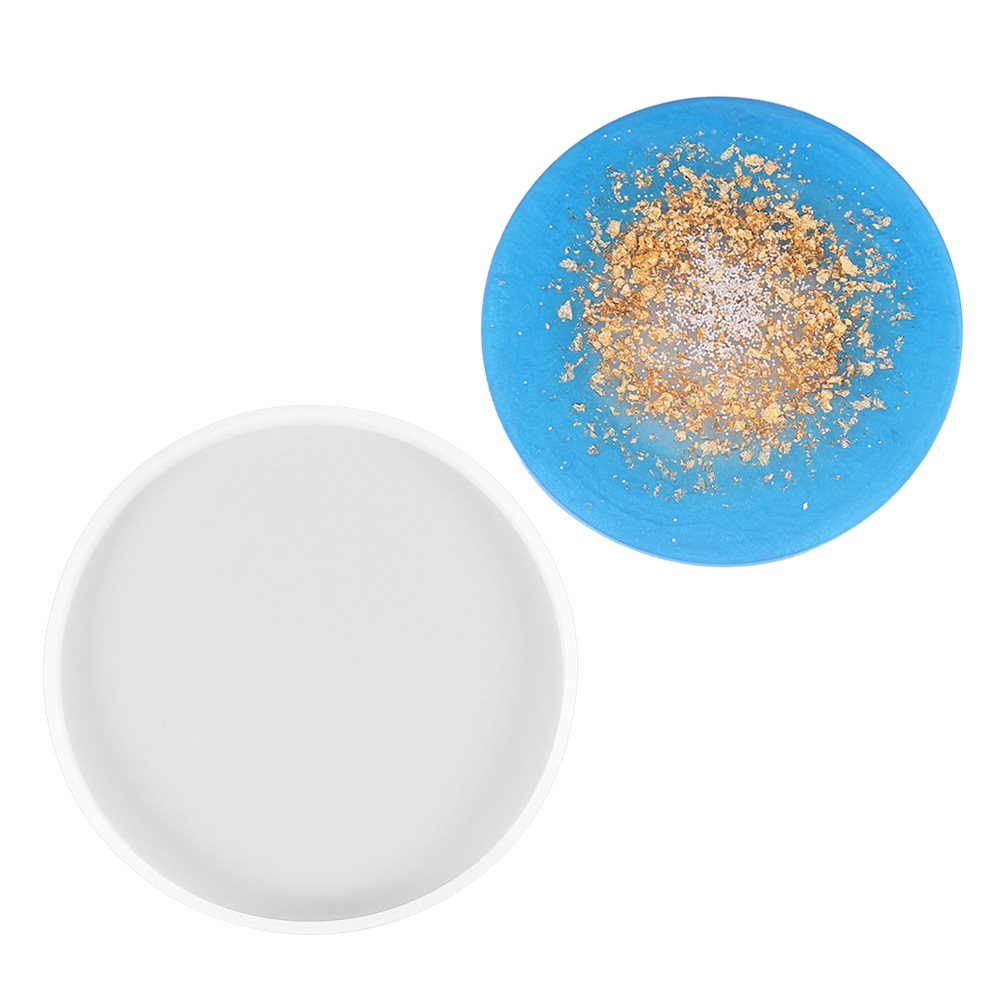 DIY cristal epoxi molde de pastel de silicona amor redondo cuadrado rectangular Mesa posavasos Decoración