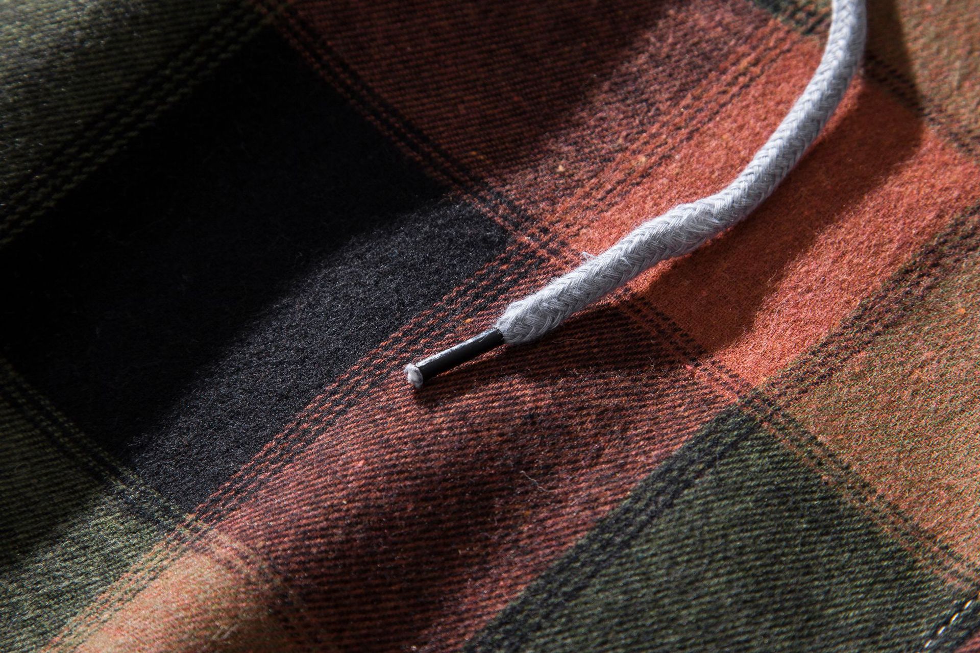 Herren Flanellhemd Mit Kapuze Kariertes Oversized Freizeithemd_voghion.com