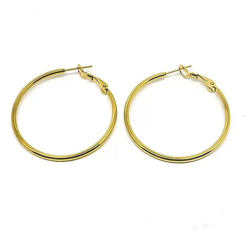 Fashionable earrings stainless steel, European style