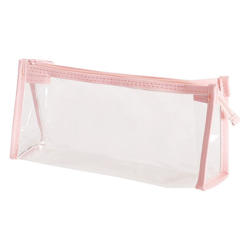 ПВХ студент канцелярских принадлежностей хранения Прозрачная Ручка Сумка ins Wind косметичка экзамен Прозрачная молния карандаш сумка оптом