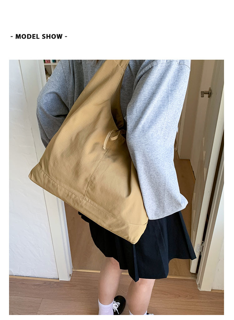 Commuting large-capacity nylon fabric bag for women, 2025 new style casual and versatile single-shoulder bag, fashionable tote bucket bag undefined
