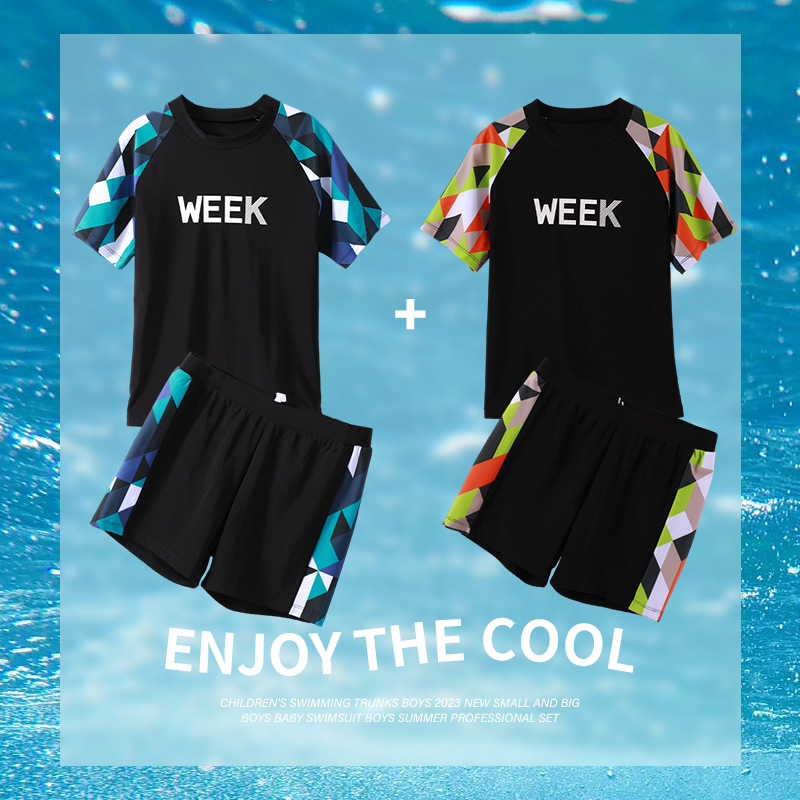 Fat Boy Swimsuit Boy Split 2025 New Boy Plus Fat Plus Sun Protection Quick-Drying Swimsuit Summer Sports
